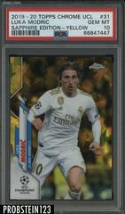 Luka Modric [Yellow] Soccer Cards 2019 Topps Chrome UEFA Champions League Sapphire Prices