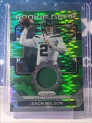 Zach Wilson [Neon Green Pulsar] Football Cards 2021 Panini Prizm Rookie Gear Prices