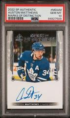 Auston Matthews #MD-AM Hockey Cards 2022 SP Authentic Marks of Distinction Autographs Prices