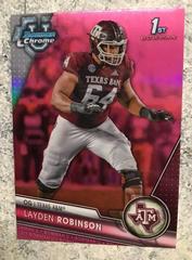 Layden Robinson [Pink] Football Cards 2023 Bowman Chrome University Prices
