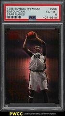 Tim Duncan [Star Rubies] #206 Basketball Cards 1998 Skybox Premium Prices