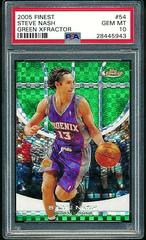 Steve Nash [Green Refractor] Basketball Cards 2005 Finest Prices