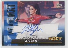 Aliyah [Blue] #A-AL Wrestling Cards 2021 Topps WWE We Are NXT Autographs Prices