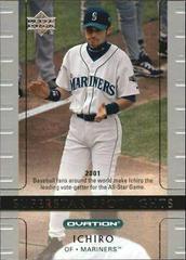 Ichiro Baseball Cards 2002 Upper Deck Ovation Prices