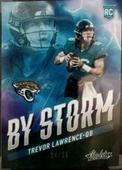 Trevor Lawrence [Green] #BST-1 Football Cards 2021 Panini Absolute By Storm Prices