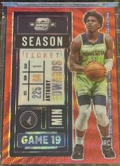 Anthony Edwards [Red Wave] #16 Basketball Cards 2020 Panini Contenders Optic Rookies Asia Prices