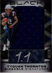 Tyquan Thornton Football Cards 2022 Panini Black Sizeable Signatures Rookie Jersey Prices