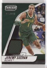 Jeremy Sochan [Red] #TH-JSO Basketball Cards 2022 Panini Chronicles Draft Picks Threads Rookie Memorabilia Prices