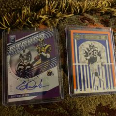 Eric Dickerson [Purple] #ET-ED Football Cards 2023 Panini Donruss Elite Etched in Time Signatures Prices