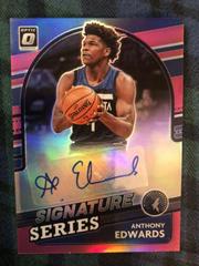 Anthony Edwards [Pink] Basketball Cards 2021 Panini Donruss Optic Signature Series Prices