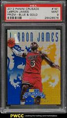 LeBron James [Blue & Gold] #161 Basketball Cards 2012 Panini Crusade Prizm Prices
