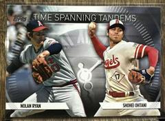 Shohei Ohtani, Nolan Ryan Baseball Cards 2023 Topps Update Time Spanning Tandems Prices