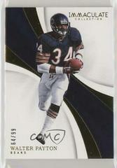 Walter Payton #18 Football Cards 2017 Panini Immaculate Collection Prices