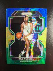 Bill Russell [Blue Yellow Green Choice Prizm] Basketball Cards 2021 Panini Prizm Prices