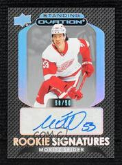 Moritz Seider #SORS-MS Hockey Cards 2021 Upper Deck Ovation Standing Rookie Signatures Prices