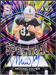 Michael Mayer [Hyper] #11 Football Cards 2023 Panini Spectra Spectral Signature Prices