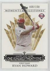Ryan Howard #28 Baseball Cards 2008 Topps Moments & Milestones Prices