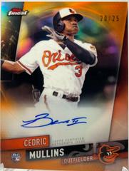 Cedric Mullins [Orange Refractor] #FA-CM Baseball Cards 2019 Topps Finest Autographs Prices
