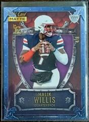 Malik Willis [Crimson Black Black] #WW-38 Football Cards 2022 Wild Card Matte Weekend Warrior Prices