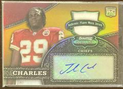 Jamaal Charles [Jersey Autograph Gold Refractor] #158 Football Cards 2008 Bowman Sterling Prices
