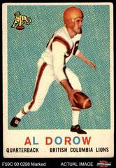 Al Dorow [Checklist 1-44 Back] Football Cards 1959 Topps CFL Prices