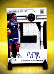 Wendell Moore Jr. [Patch Autograph Gold] #118 Basketball Cards 2022 Panini National Treasures Prices