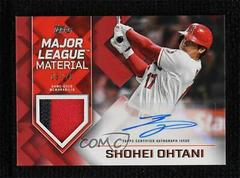 Shohei Ohtani [Red] #MLMA-SO Baseball Cards 2022 Topps Major League Material Autographs Prices
