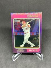 Mike Trout [Chrome Refractor] #5 Baseball Cards 2023 Topps Heritage Prices