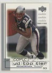 Richard Seymour #252 Football Cards 2001 Upper Deck Top Tier Prices