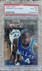 Lorenzo Williams Basketball Cards 1995 Flair Prices