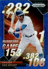 Kris Bryant [Blue Mojo] #NG-2 Baseball Cards 2020 Panini Prizm Numbers Game Prices