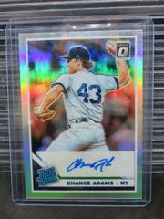 Chance Adams [Holo] #CA Baseball Cards 2019 Panini Donruss Optic Rated Rookie Signatures Prices