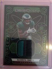 DeVonta Smith [Green] #AM-DSM Football Cards 2022 Panini Obsidian Atomic Material Prices