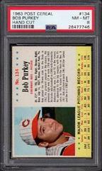 Bob Purkey [Hand Cut] #134 Baseball Cards 1963 Post Cereal Prices