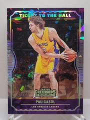 Pau Gasol [Cracked Ice] #7 Basketball Cards 2022 Panini Contenders Ticket to the Hall Prices
