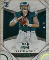 Carson Wentz [Light Blue] #96 Football Cards 2016 Panini Crown Royale Prices