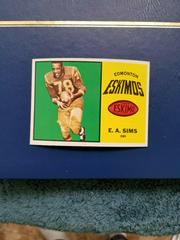 E.A. Sims Football Cards 1964 Topps CFL Prices