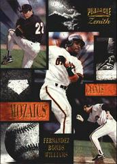 Fernandez Bonds Williams Baseball Cards 1996 Zenith Mozaics Prices