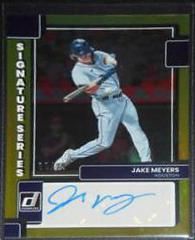 Jake Meyers [Gold] Baseball Cards 2022 Panini Donruss Signature Series Prices
