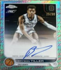 Bryson Tiller [Aqua] #CA-BT1 Basketball Cards 2022 Topps Chrome OTE Overtime Elite Autographs Prices
