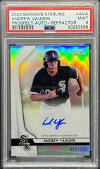 Andrew Vaughn [Refractor] Baseball Cards 2020 Bowman Sterling Prospect Autographs Prices