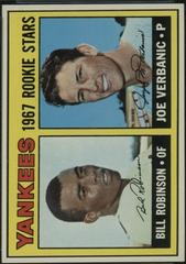 Yankees Rookies [B. Robinson, J. Verbanic] Baseball Cards 1967 Topps Prices
