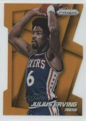 Julius Erving [Orange Die Cut Prizm] #163 Basketball Cards 2014 Panini Prizm Prices