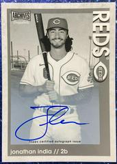 Jonathan India [Black & White] Baseball Cards 2022 Topps Archives Snapshots Autographs Prices