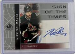 Nick Schmaltz #RSOTT-NS Hockey Cards 2022 SP Authentic 2002-03 Retro Sign of the Times Prices