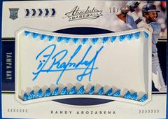 Randy Arozarena [Material Signature Light Blue] Baseball Cards 2020 Panini Absolute Prices
