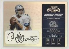 Chad Hutchinson [Autograph] #114 Football Cards 2002 Playoff Contenders Prices