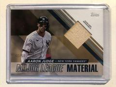 Aaron Judge [Gold] Baseball Cards 2024 Topps Major League Material Prices