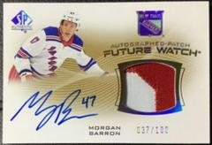 Morgan Barron Hockey Cards 2021 SP Authentic Future Watch Auto Patch Prices