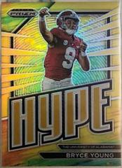 Bryce Young [Gold] #HP-1 Football Cards 2023 Panini Prizm Draft Picks Hype Prices